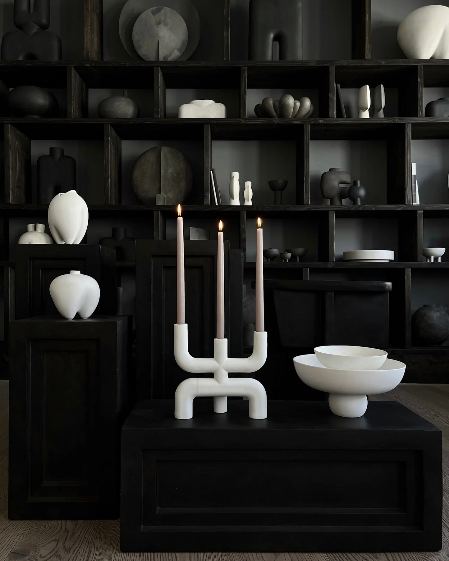 Cobra Candle Holder: Bone White