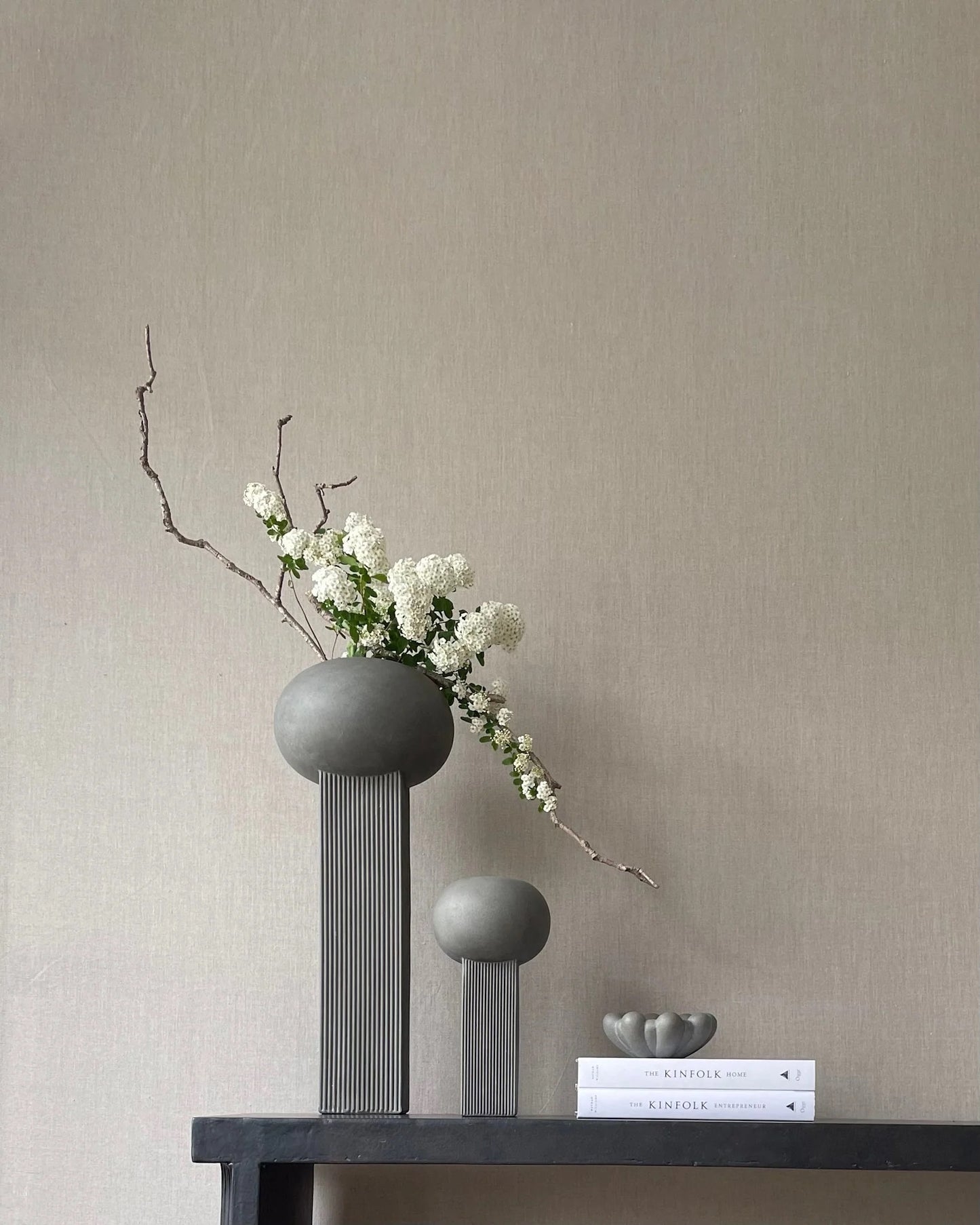 Mini Empire Vase: Dark Grey