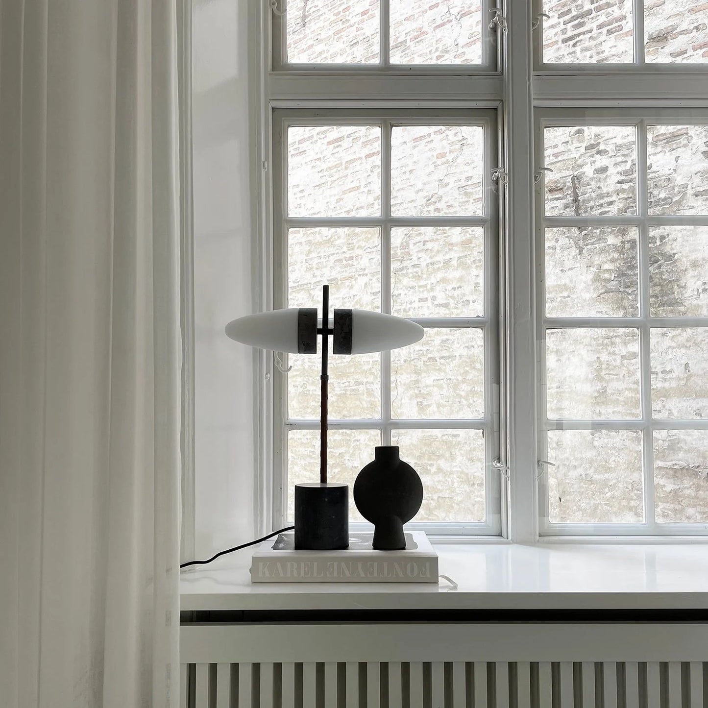 Μικρό Γλυπτικό Βάζο Bubl Dark Grey