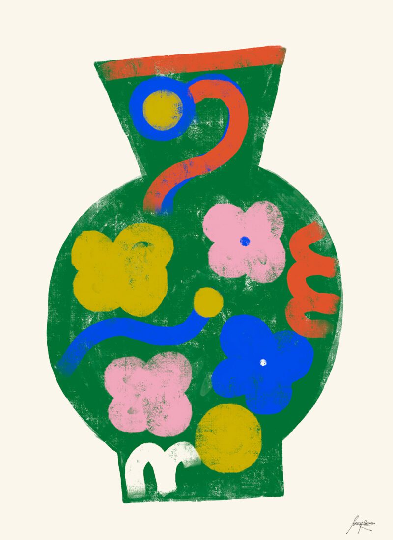 Lucrecia Rey Caro, Summer Vase 01 (30x40)