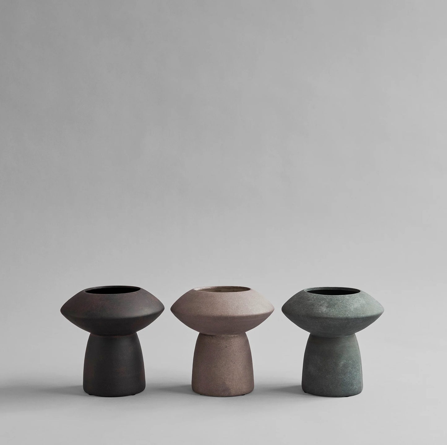 Κεραμικό Βάζο Sphere Fat Taupe