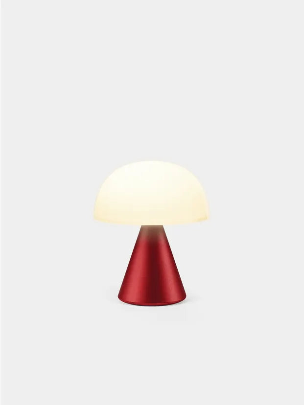 Mina LED Lamp: Dark Red