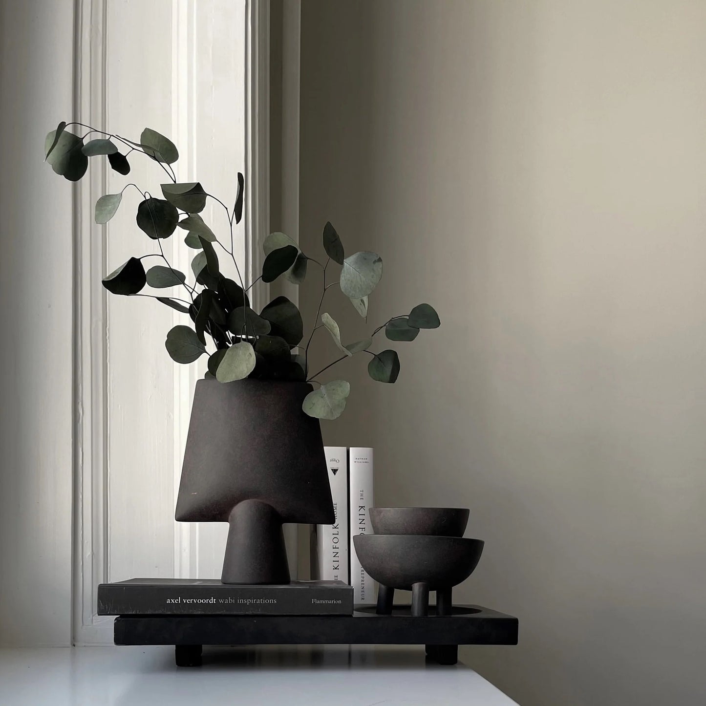 Μικρό Γλυπτικό Βάζο Coffee