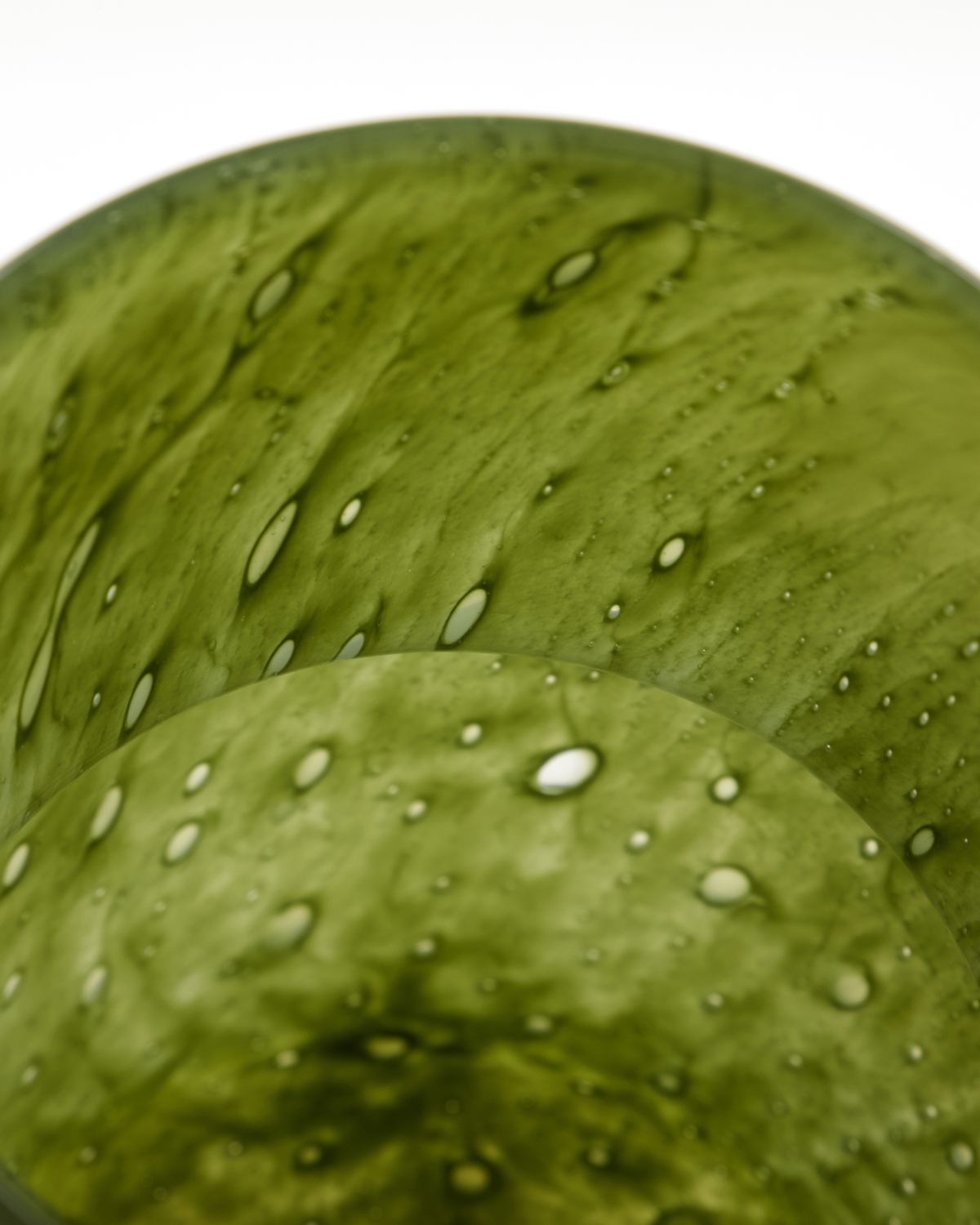 Γυάλινο Βάζο Bole Σκούρο Πράσινο