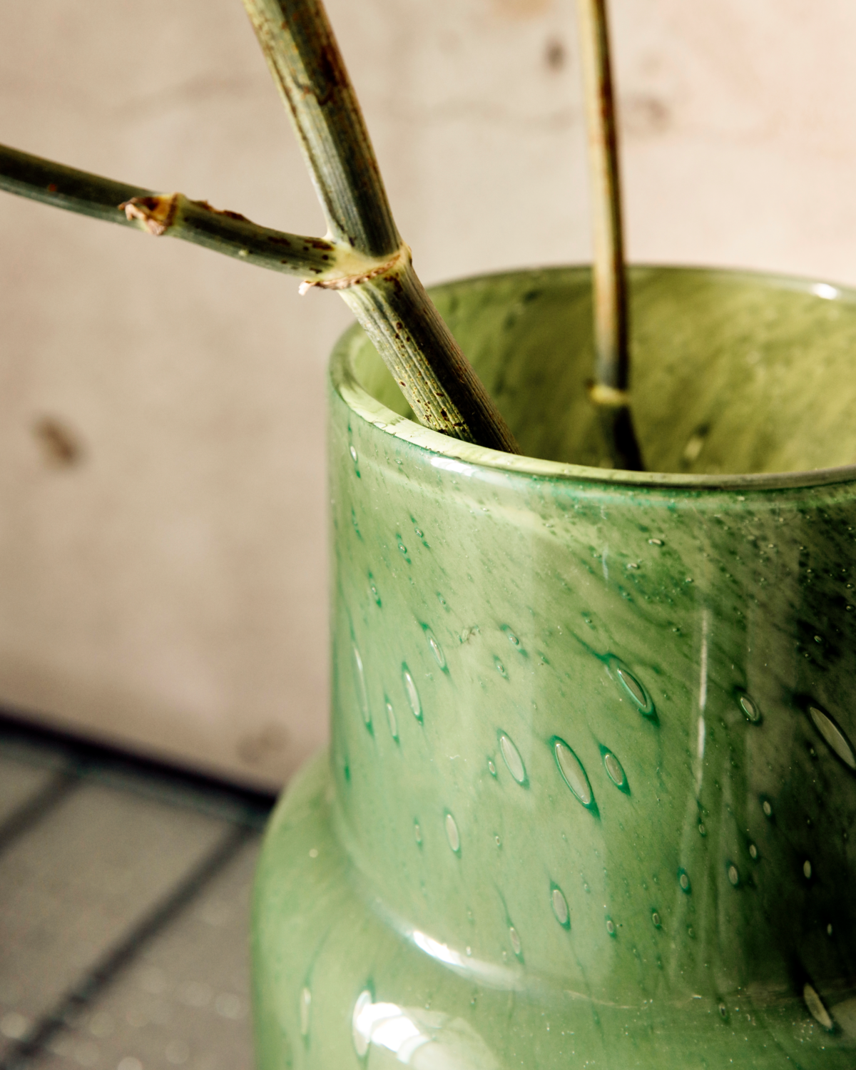 Γυάλινο Βάζο Bole Σκούρο Πράσινο