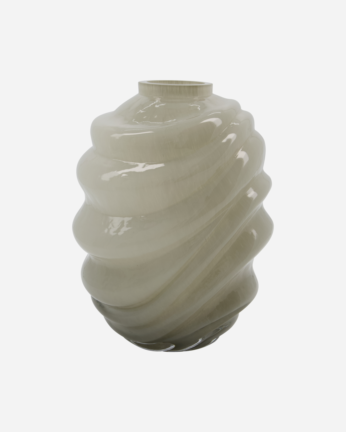 Γυάλινο Βάζο Γκρι