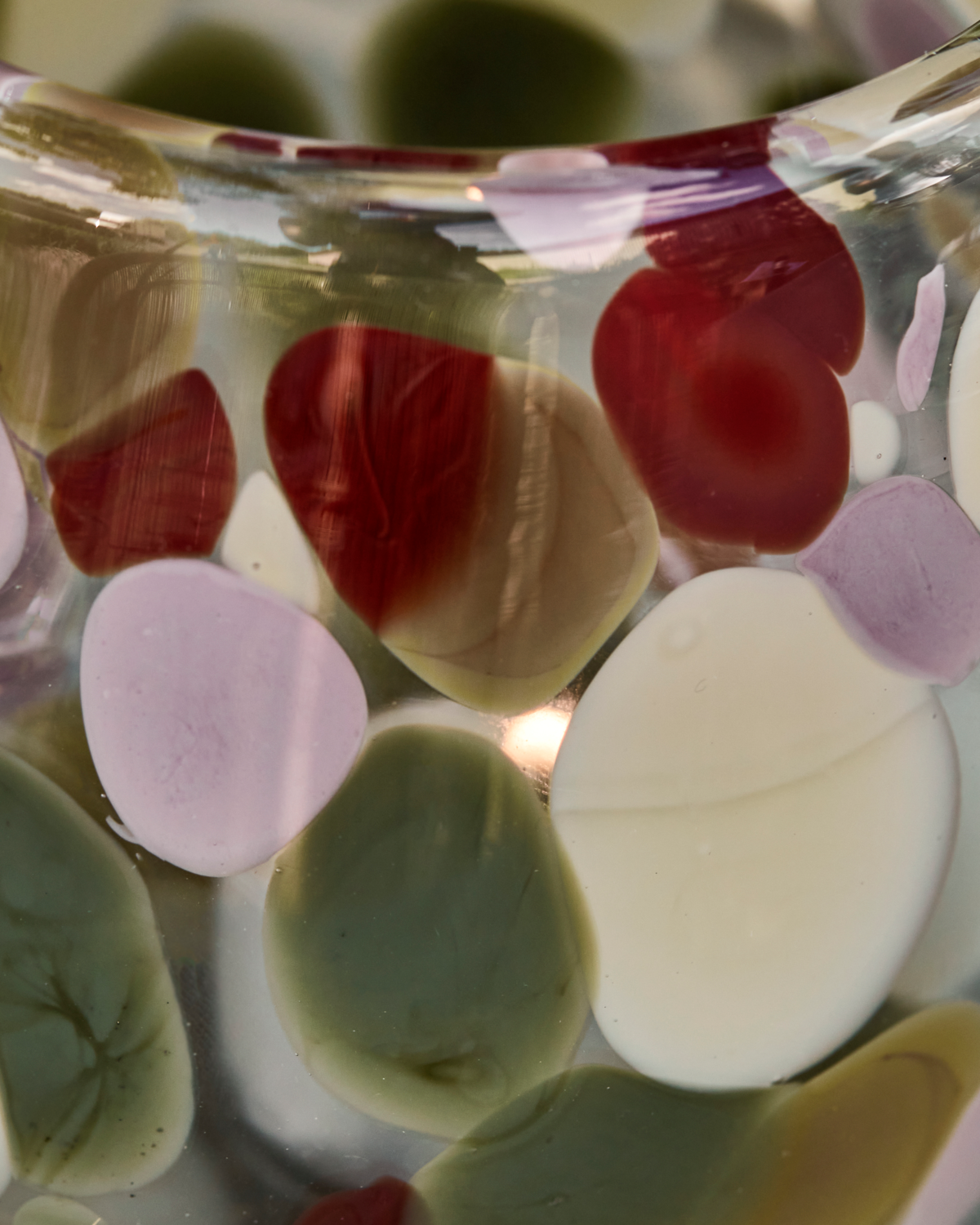 Γυάλινο Πολύχρωμο Βάζο