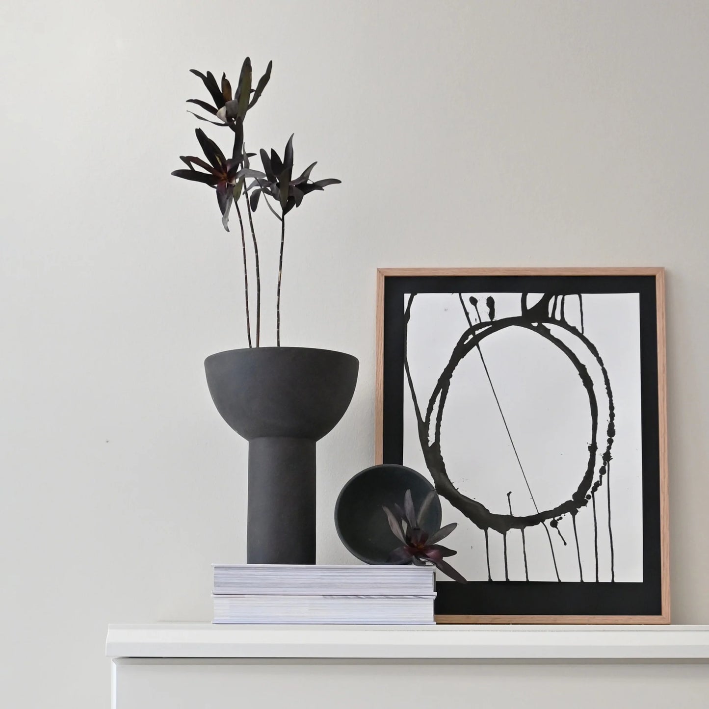 Μεσαίο Κεραμικό Βάζο Block Coffee