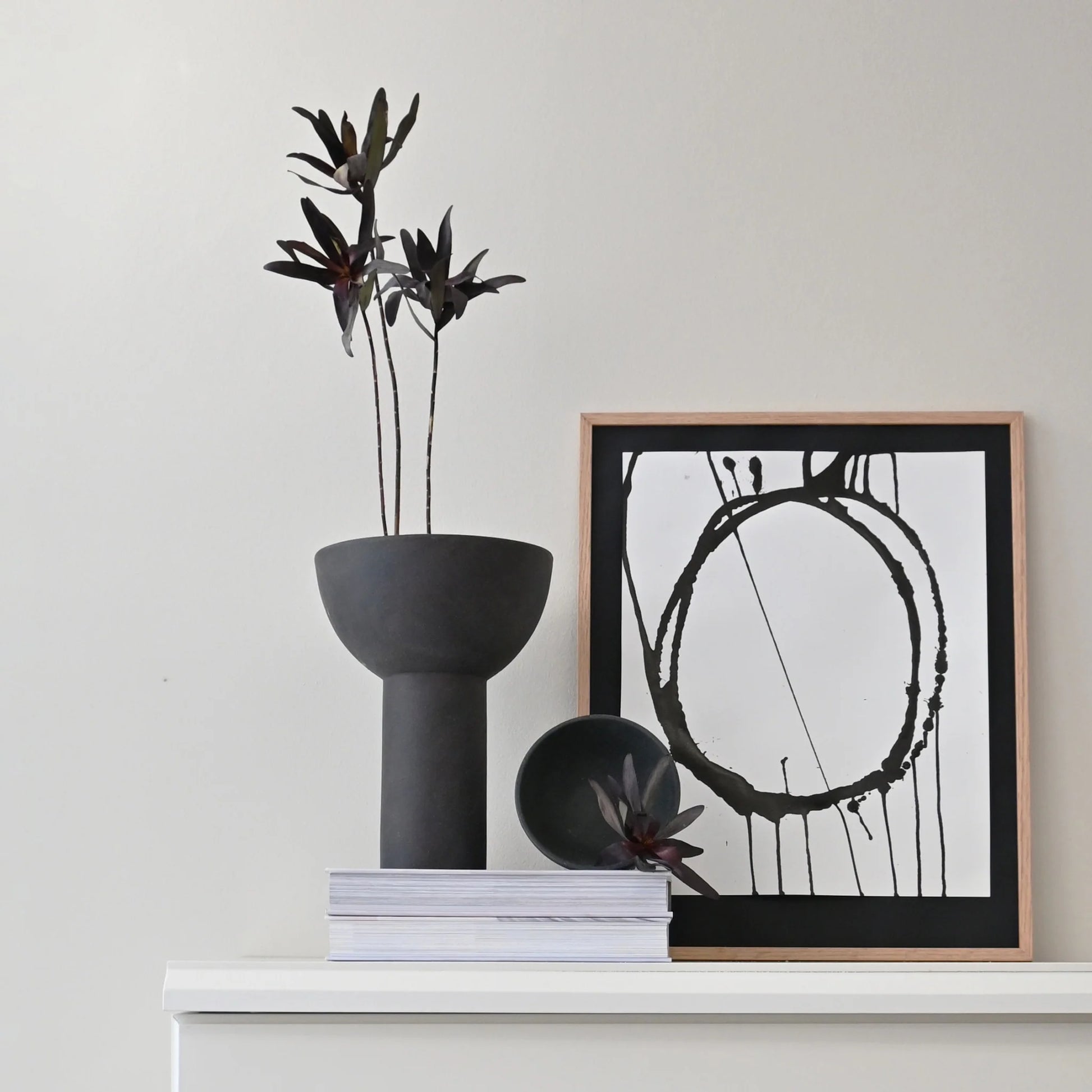 Μεσαίο Κεραμικό Βάζο Block Coffee