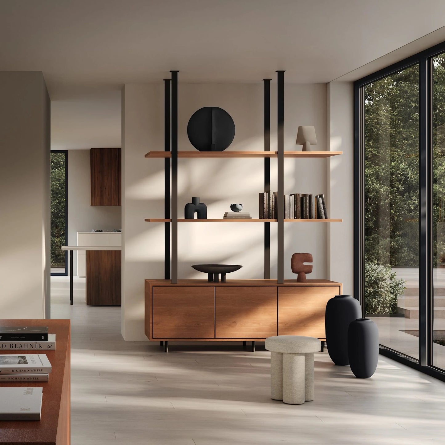 Μικρό Γλυπτικό Βάζο Cobra Uno Black