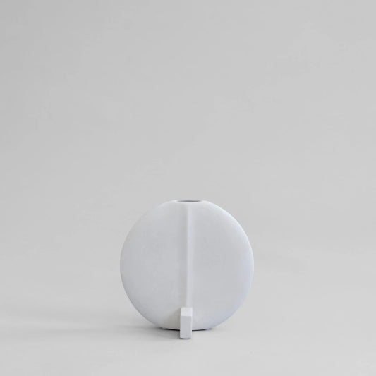 Μικρό Γλυπτικό Βάζο Guggenheim Bone White