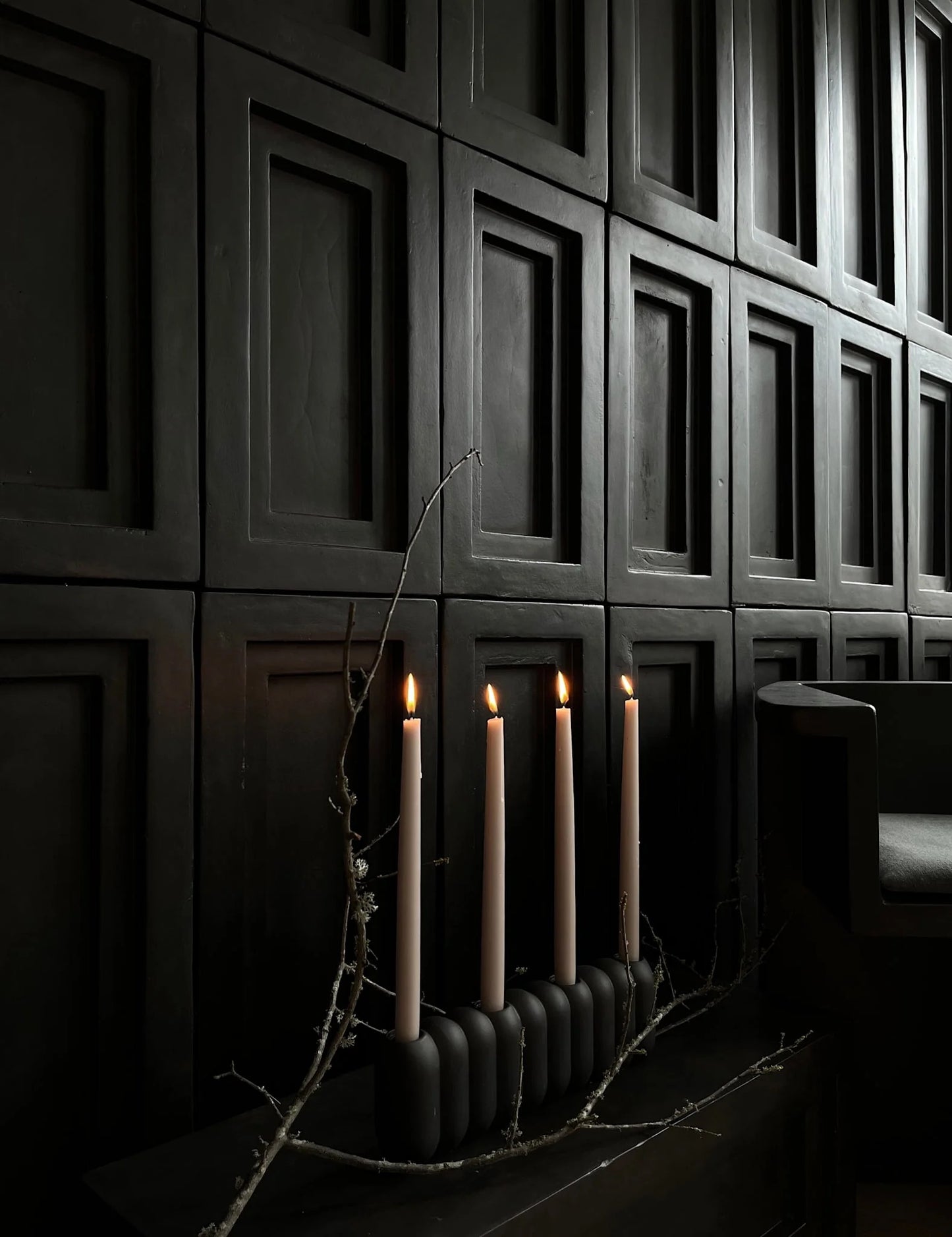 Μεγάλο Κεραμικό Κηροπήγιο Tube Coffee