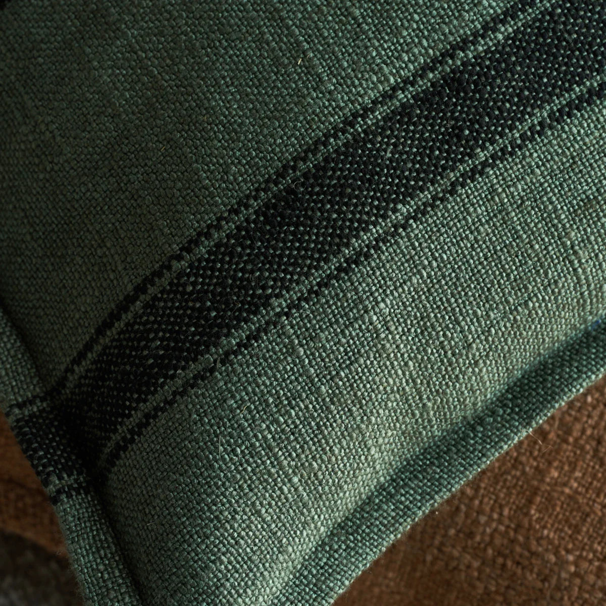 Πράσινη Ριγέ Μαξιλαροθήκη 60Χ40