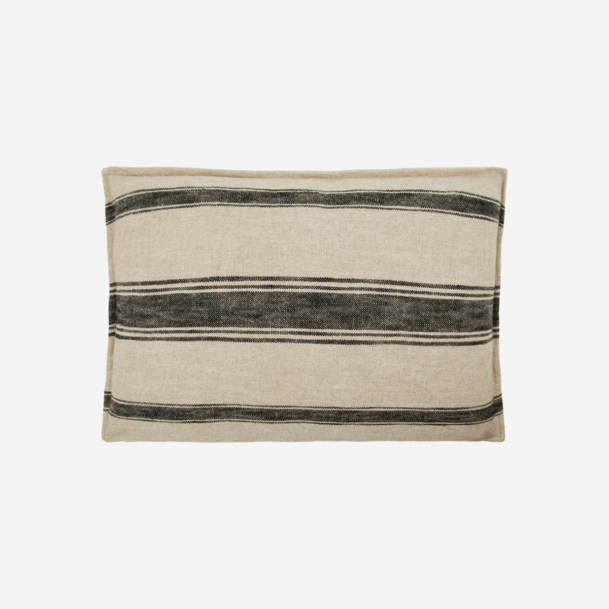 Μπεζ Ριγέ Μαξιλαροθήκη 60Χ40