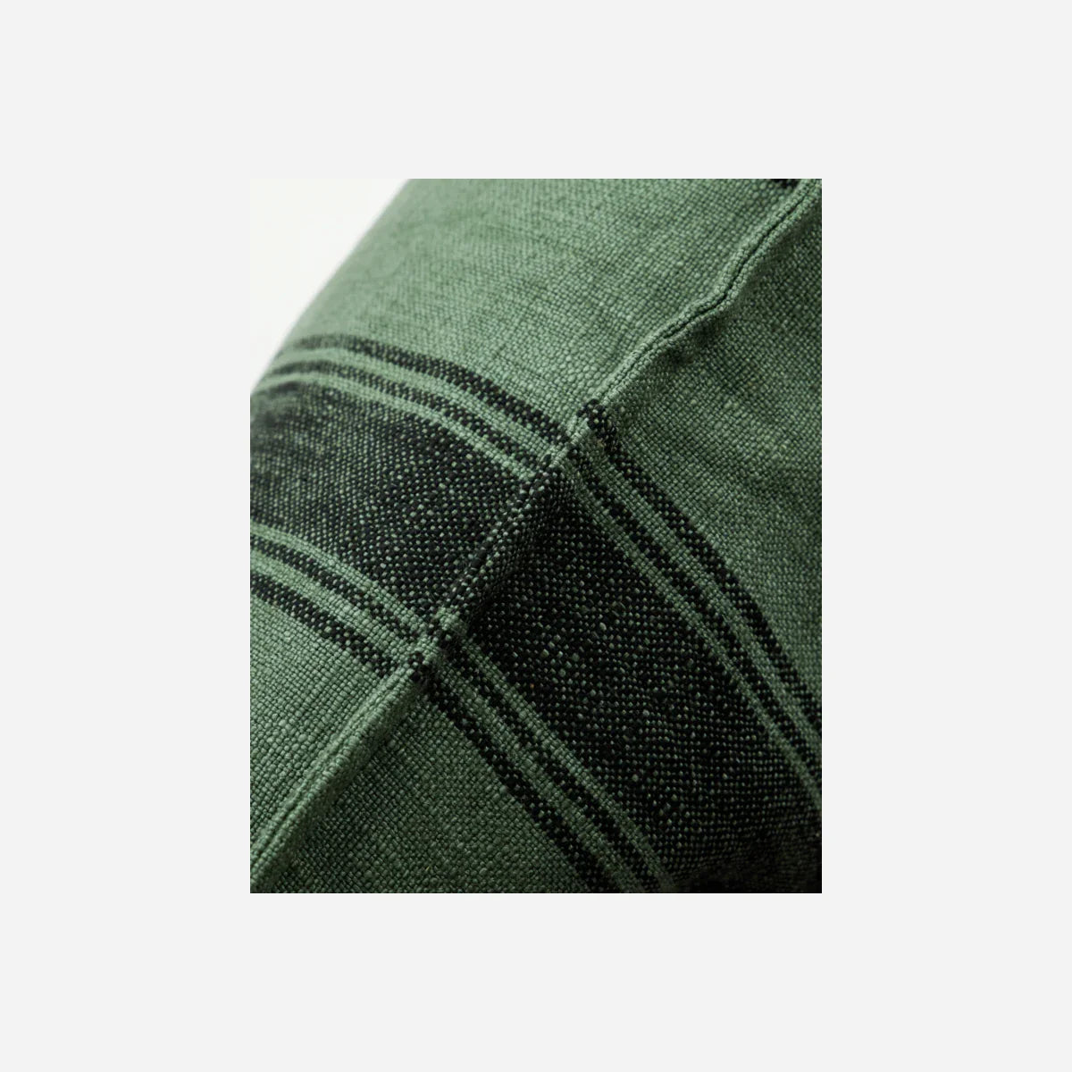 Πράσινη Ριγέ Μαξιλαροθήκη 50Χ50