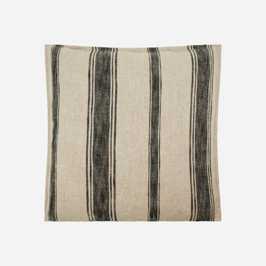 Μπεζ Ριγέ Μαξιλαροθήκη 50Χ50