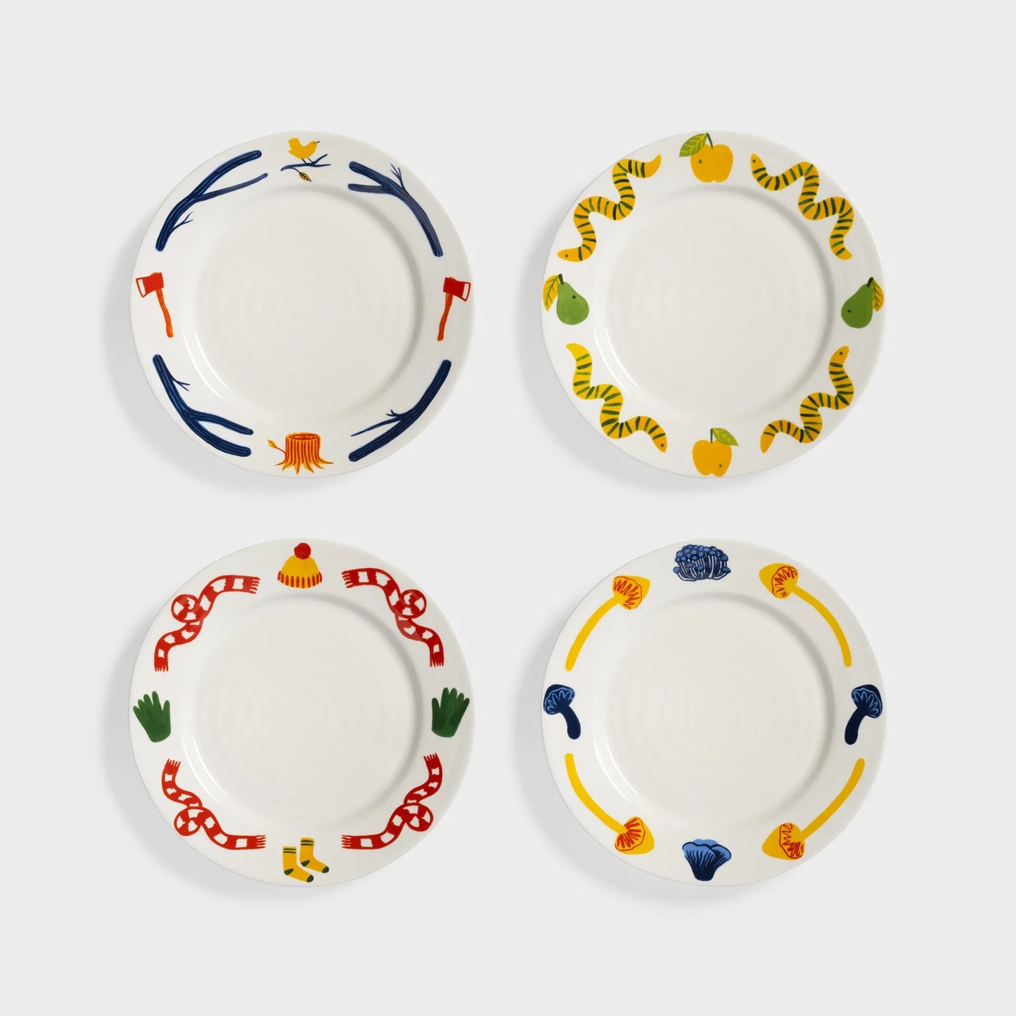 Large Haines Plates, Set of 4