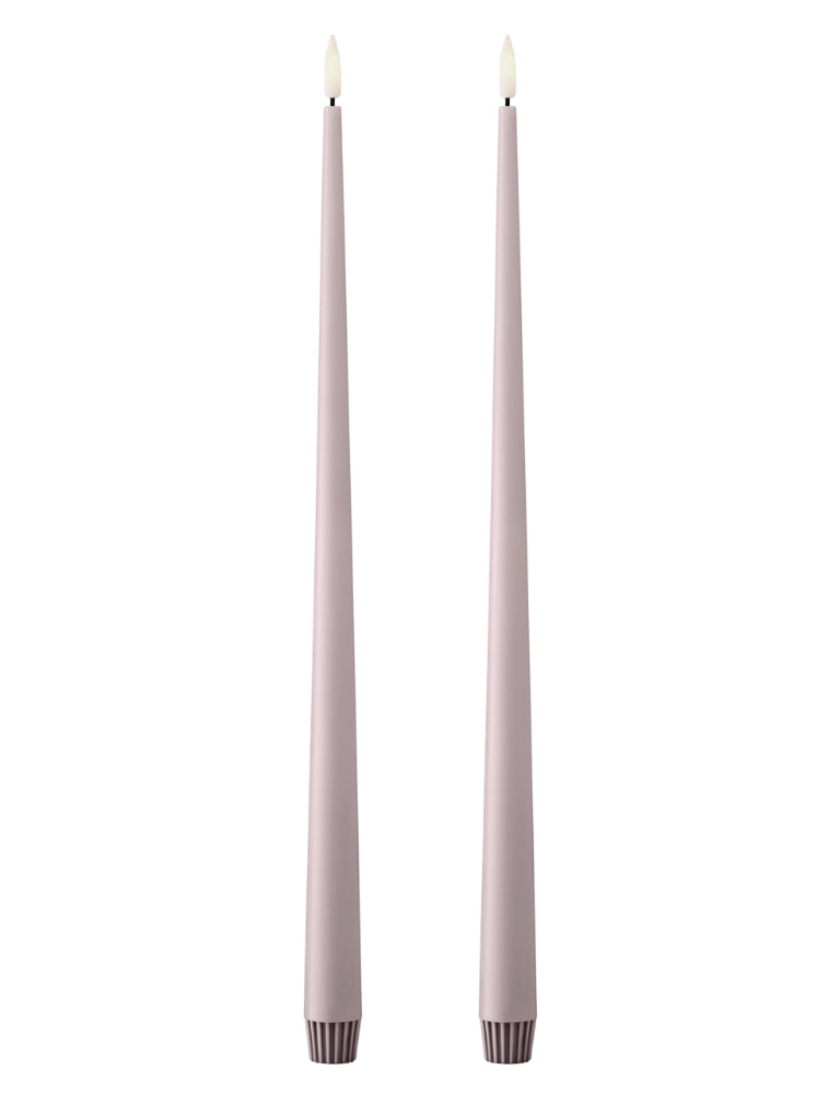 Φυσικό Κερί Led Soft Rose 40cm