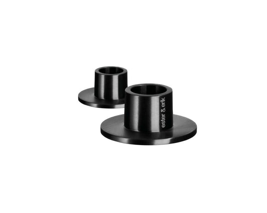 Medium Candleholders: Matte Black