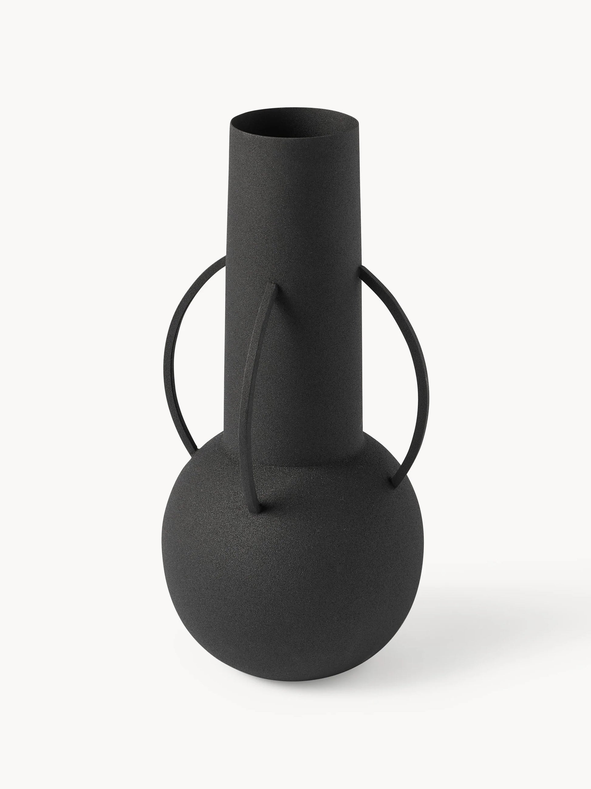 Μεταλλικό Μαύρο Βάζο Black