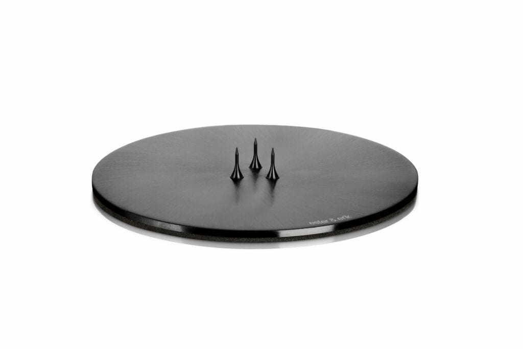 Medium Candle Plate: Matte Black