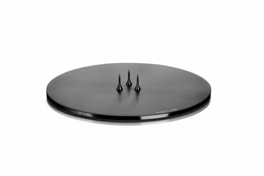 Medium Candle Plate: Matte Black
