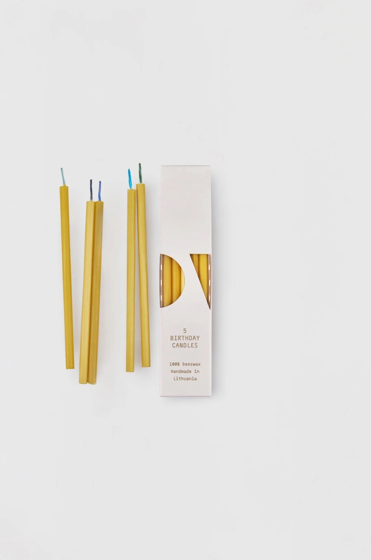 5 Birthday Candles: Blue