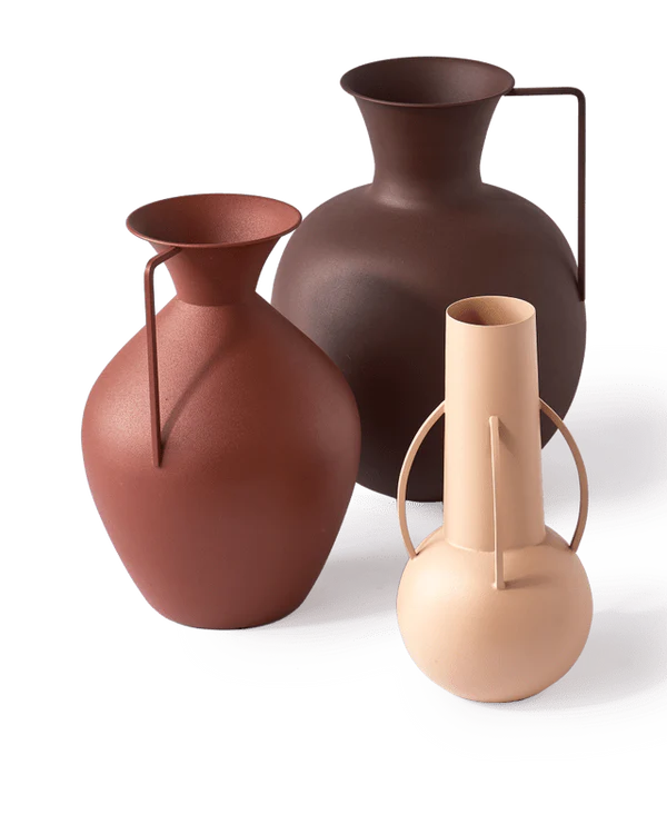 Μεταλλικό Βάζο Terracotta