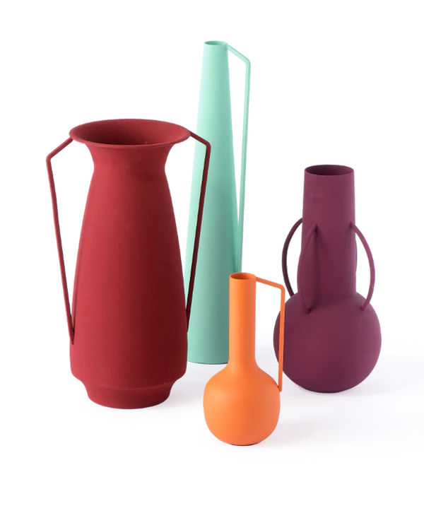 Μεταλλικό Βάζο Burgundi