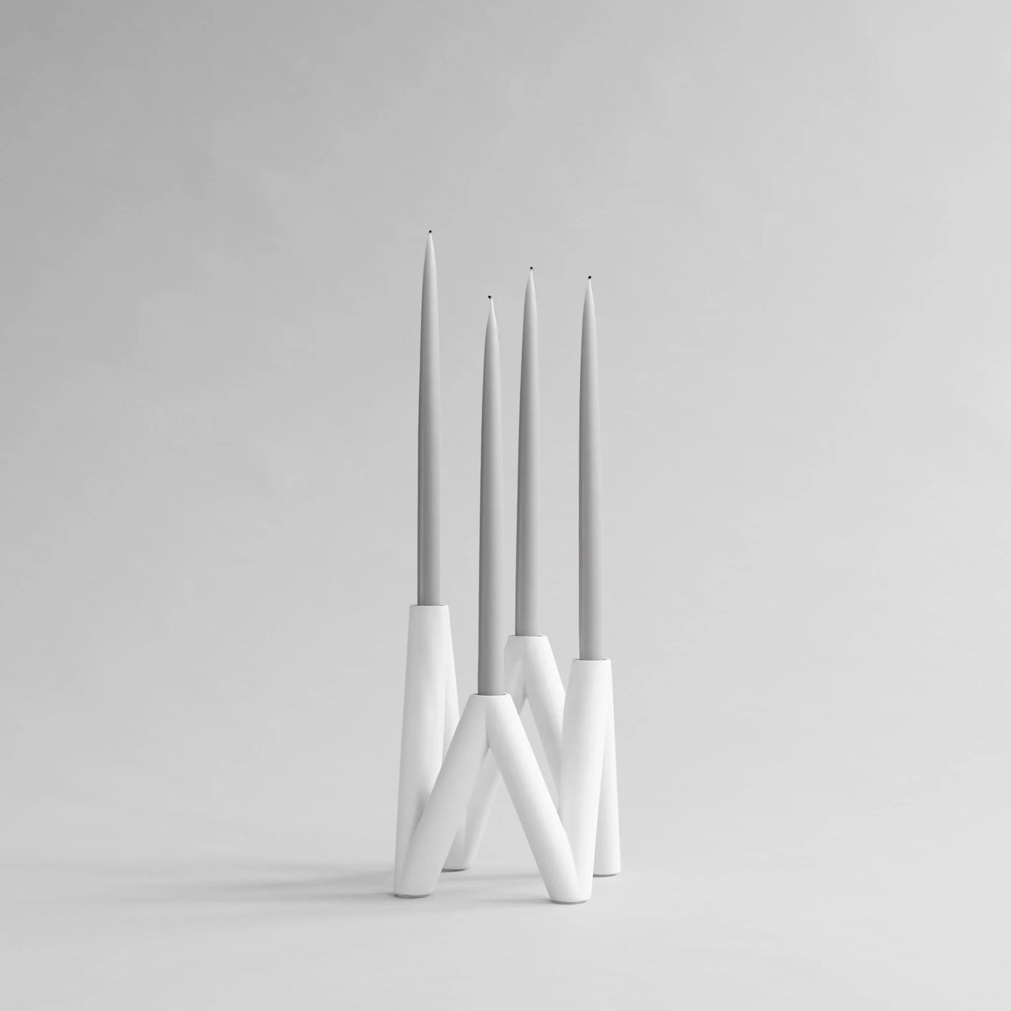 W Candle Holder: White