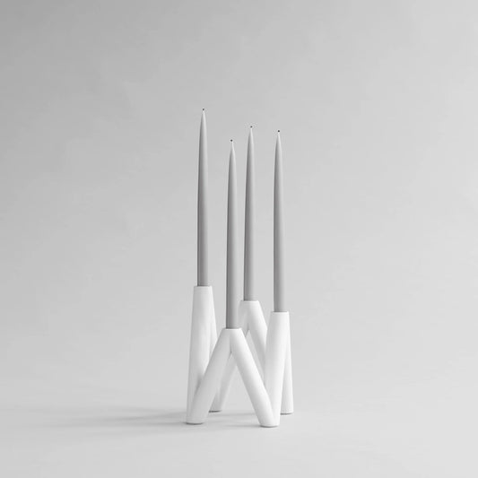 W Candle Holder: White