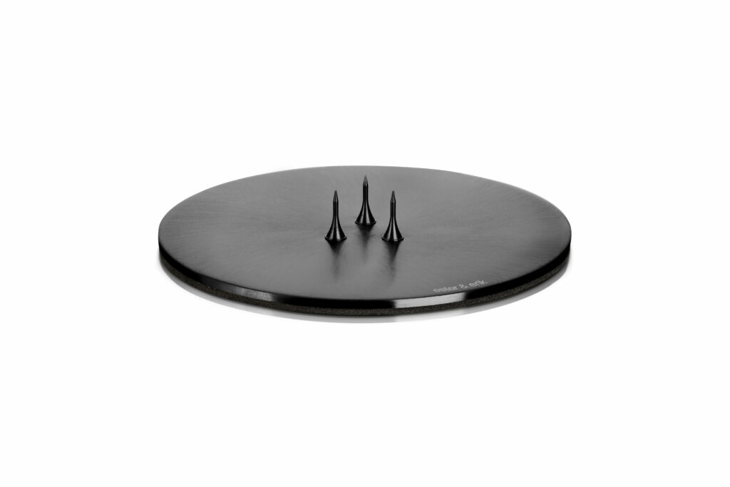 Small Candle Plate: Matte Black