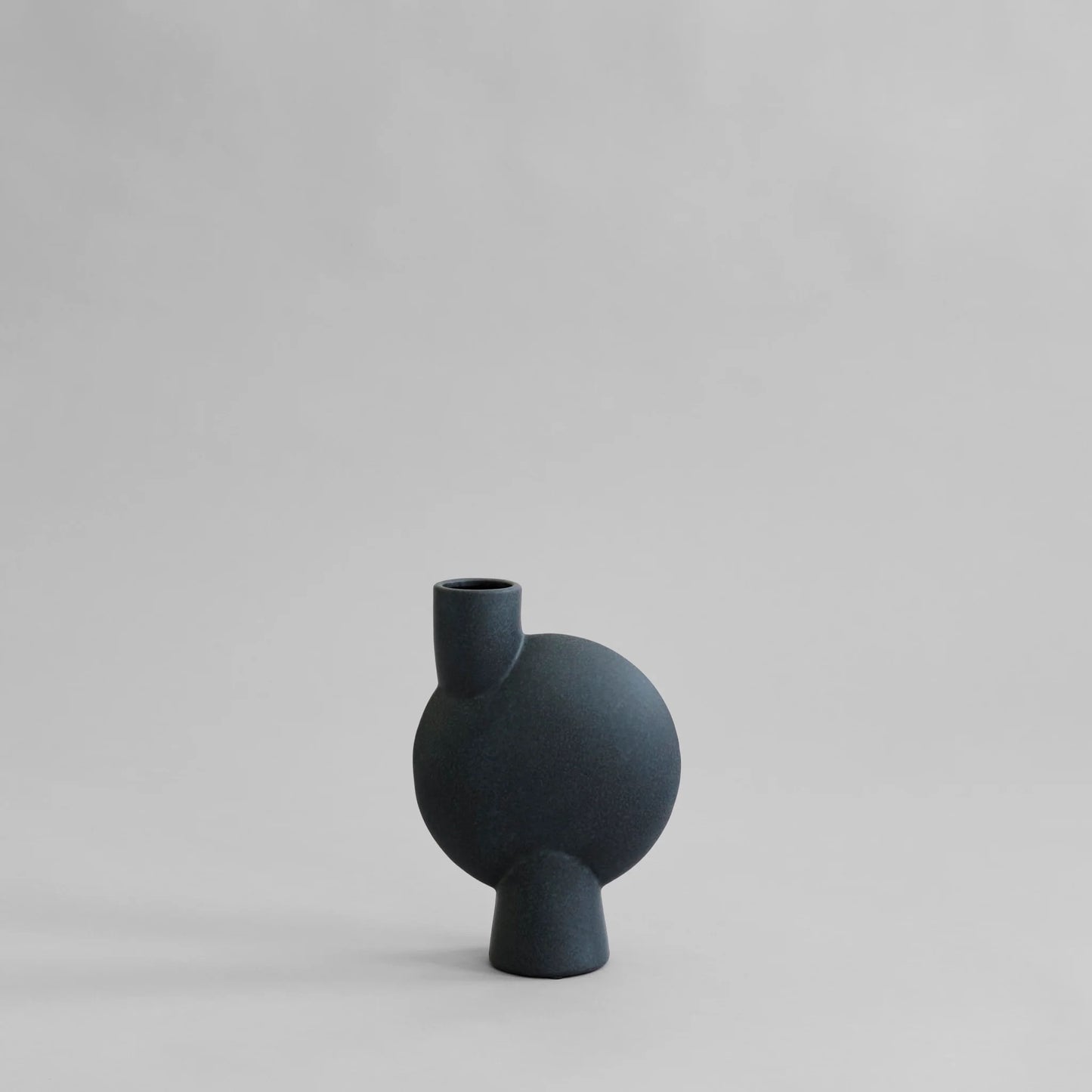 Medio Sphere Vase Bubl: Black