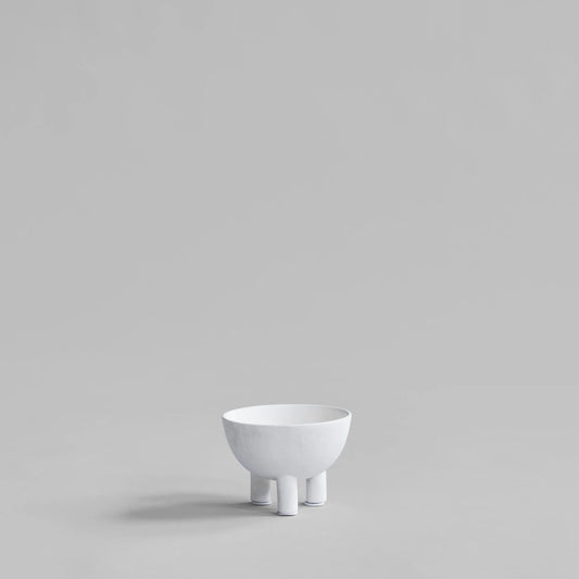 Μικρό Γλυπτικό Βάζο Duck Bowl Bone White
