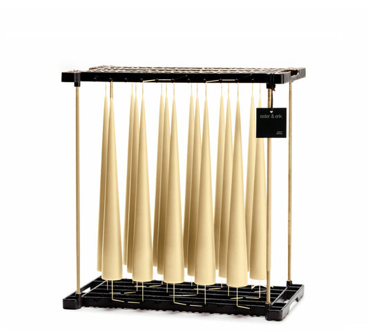 Cone Candles 37cm: Pale Ginger