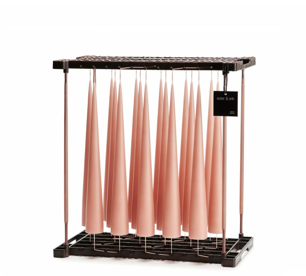 Cone Candles 37cm: Rosy Caramel