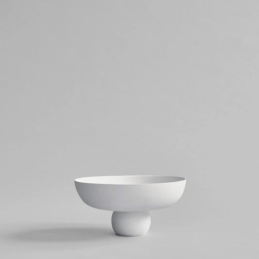 Medio Baburu Bowl: Bone White